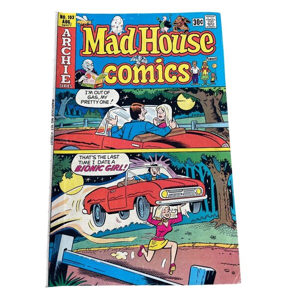 Archie Series Mad House Comics #103 August 1976 Vintage Comic Book Humor - Picture 1 of 7
